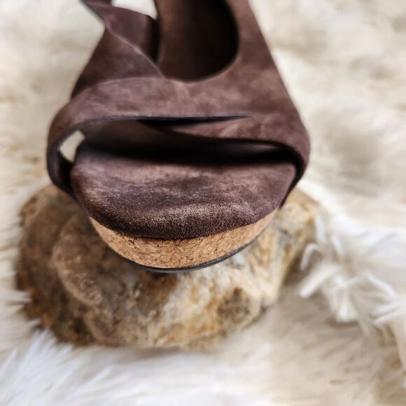 Ugg Hazel leather wrapped cork wedges - Picture 2 of 11